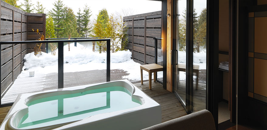 Japanese & Western Room with Private Open-Air Bath