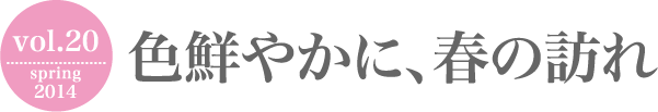 色鮮やかに、春の訪れ