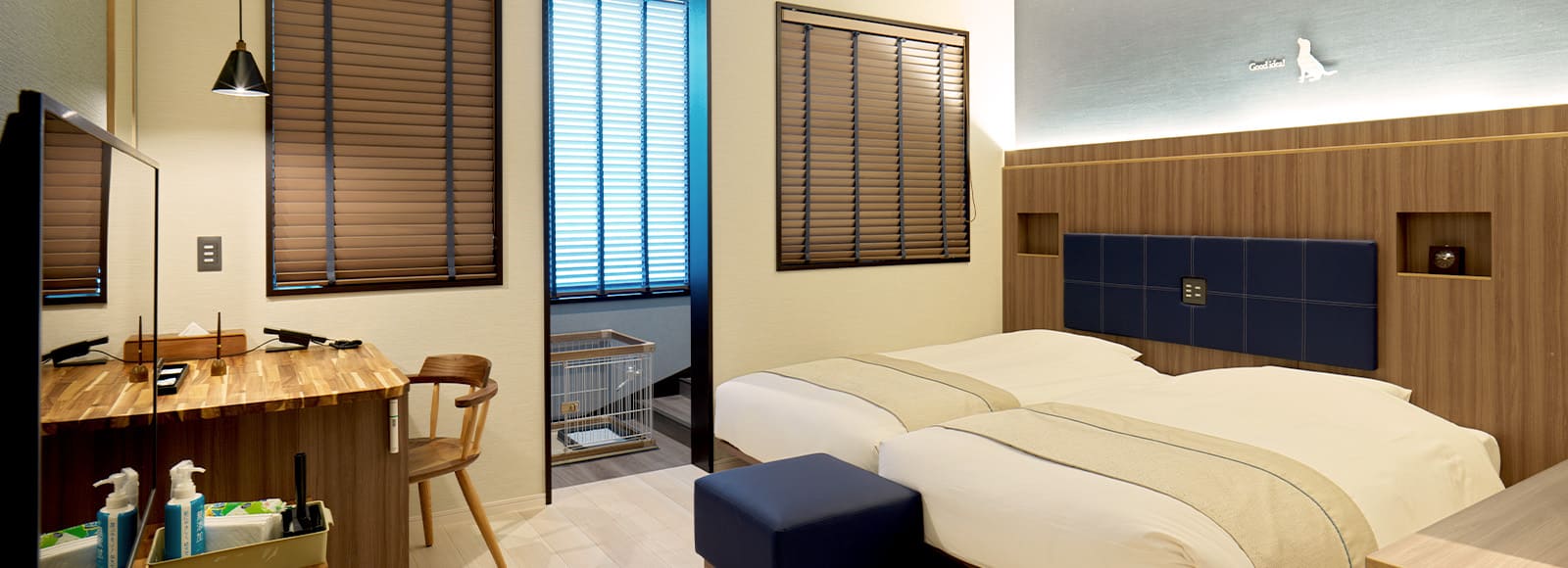 ワンちゃんルーム | お部屋 | しこつ湖 鶴雅リゾートスパ 水の謌【公式】